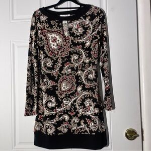 NWT White House Black Market Paisley Dress, Size XXS